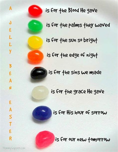 Jelly Bean Easter Story Printable